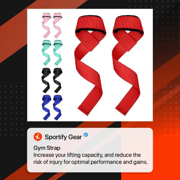 sportify-15 Sweat Wicking GYM Straps