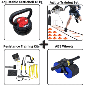 Bundle (Kettle + Agility + TRX + Abs Wheels)